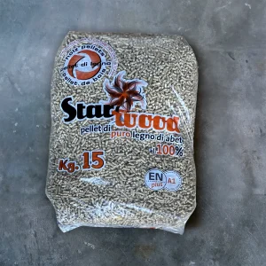 Pellets starwood in legno di abete.